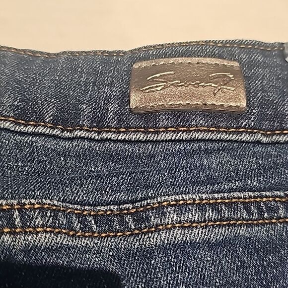 Seven7 denim 5 pocket jeans shorts - Picture 3 of 8